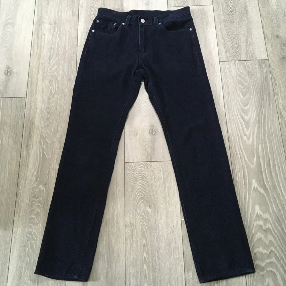 Levis 511 Trousers W31 L32 Blue Corduroy Slim Straight Cords Zip Fly - Picture 3 of 10